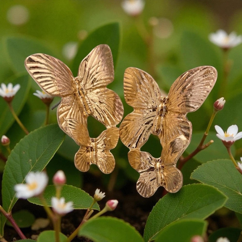 🦋🆕🦋Gold Stud Butterfly Earrings